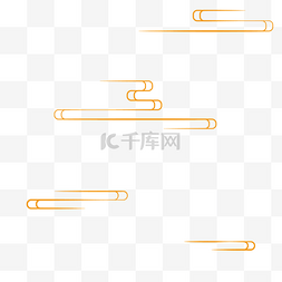 古风元素图片_中式古风祥云线条装饰