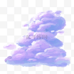 紫色飘图片_紫色厚涂积雨云