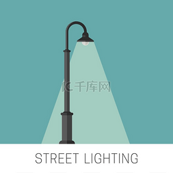 灯笼平面图片_街道照明横幅街道照明平面横幅带