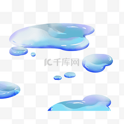 水图片_果冻色一滩水