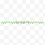 渐变绿色波浪纹可爱分割线