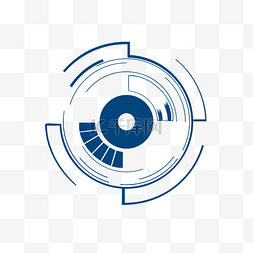 科技科幻圆环仪表盘界面