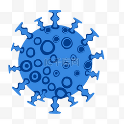 蓝色细菌病毒图片_细菌病毒