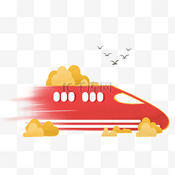 中国高铁视频图片_春运回家过年飞驰红色高铁交通