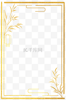 中国国徽超清图片_中国风云纹竹子背景边框