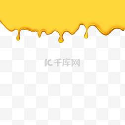 流体黄色图片_仿真滴落食物蜂蜜液体黄色