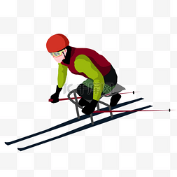 双板图片_冬残奥冬奥会奥运会比赛双板滑雪