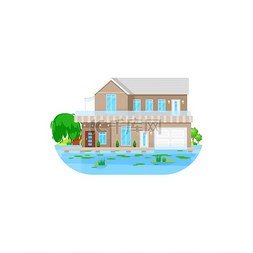住宅楼图标图片_水屋、私人别墅或豪宅小屋、矢量