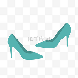 蓝色水晶鞋图片_高跟鞋水晶鞋蓝色图片创意广告