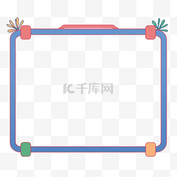 卡通线条边框图片_卡通边框文本框免抠元素