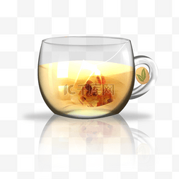 玻璃杯茶杯图片_茶包茶水玻璃杯