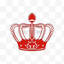 红色皇冠矢量logo png