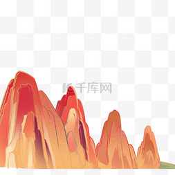 中国风大山山峰