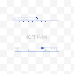 克莱因蓝装饰图片_极简克莱因蓝线条潮流装饰边框