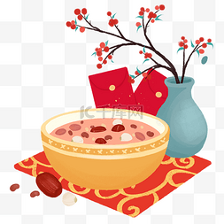 粉糯白莲子图片_新年腊八八宝粥