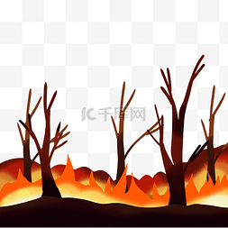 森林着火图片_森林火灾着火