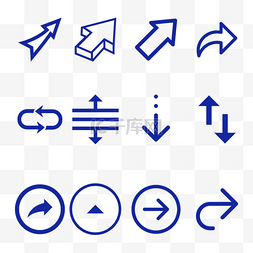 蓝球logo图片_克莱因蓝箭头符号图标套图