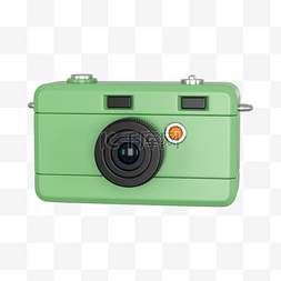绿色栏目图片_3DC4D立体绿色相机