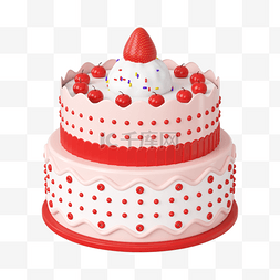 双层蛋糕图片图片_3DC4D立体双层大蛋糕