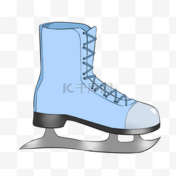 滑冰剪贴画皮质旱冰鞋