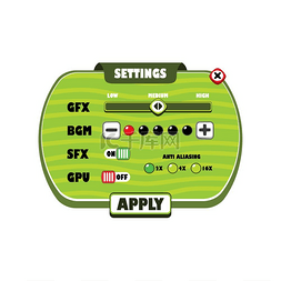 游戏资产菜单层-视频游戏图标标