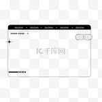 极简黑白线条潮流装饰边框