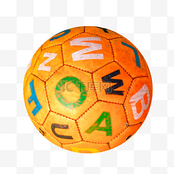儿童体育元素图片_字母儿童玩具足球