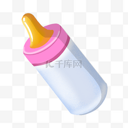 奶瓶黄色奶嘴卡通婴儿玩具