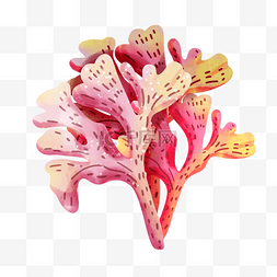 珊瑚粉色梦幻水彩图片