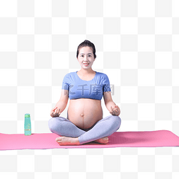 趣味运动会背景图片_孕妇瑜伽健身运动