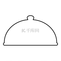 黑色盖子图片_上菜餐厅盖圆顶板盖保持食物温暖