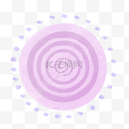 圆圈轮回圈紫色图片斑点图案