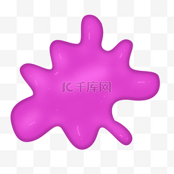 紫色水滴果冻液体