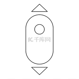 箭头现代图片_向下滚动电脑鼠标图标