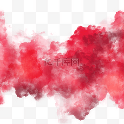抽象烟雾边框渐变红色
