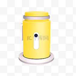 黄色电热杯电器