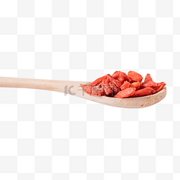 红枸杞药材食材食品木勺
