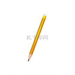 锋利的铅笔书写工具隔离学校文具