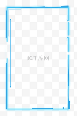 科技海报图片_蓝色商务边框