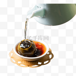 饮品小图片_小青柑普洱茶