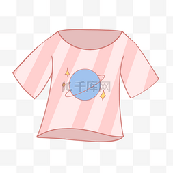 夏季可爱卡通粉色t恤