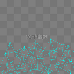 科技数码抽象线条图片_蓝色科技感抽象浮点线