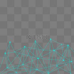 抽象点线科技图片_蓝色科技感抽象浮点线