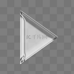 透明立体玻璃质感三角形几何
