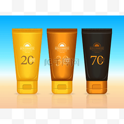 系列包装设计图片_太阳化妆品专业系列。晒黑霜
