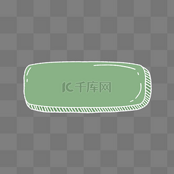 按键图片_涂鸦复古条纹绿色标题栏边框按钮