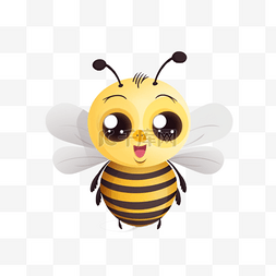 卡通可爱小蜜蜂图片_卡通可爱小动物元素手绘蜜蜂