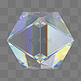 C4D立体透明钻石体图形