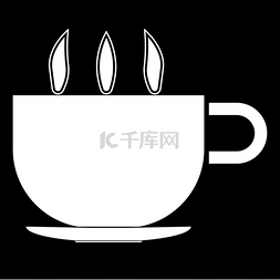 杯热茶或咖啡图标.. 杯热茶或咖啡