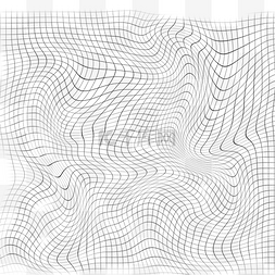 网格黑色图片_扭曲格纹网格底纹